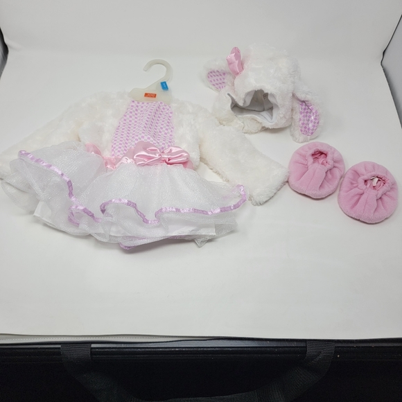 Infant Girls faux fur easter bunny Dress outfit - Picture 11 of 11